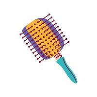 beauty brush hair vector