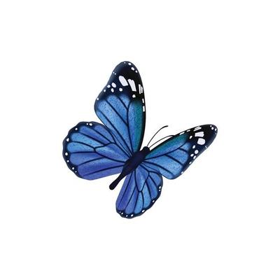 Colored butterflies flying beautiful insects butterfly with decorated wings illustration insect butterfly spring pattern realistic wings blue colored