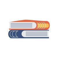 books stacks literature cartoon icon isolated style vector