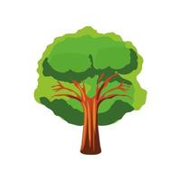 greenery tree forest vector