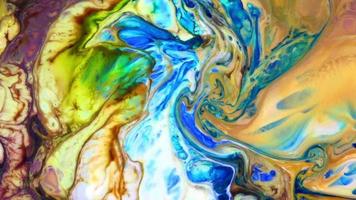 Color Ink Paint Spread Exploding Background video