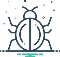 Mix icon for bug vector