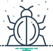 Mix icon for bug vector