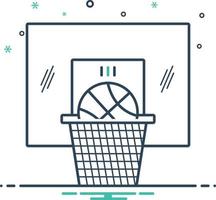 Mix icon for basketball vector