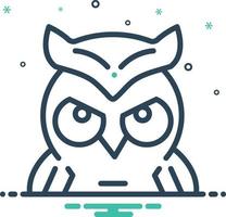 Mix icon for owl vector