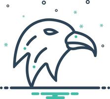 Mix icon for eagle vector