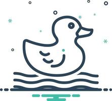 Mix icon for duck vector