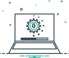 Mix icon for upgrade vector
