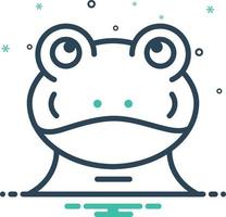 Mix icon for frog vector