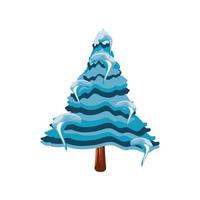 pine tree frozen vector