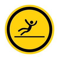 Beware Slippery Surface Symbol Isolate On White Background,Vector Illustration EPS.10 vector