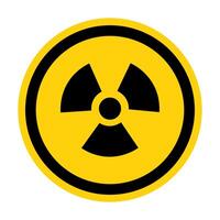 Radiation Hazard Symbol Sign Isolate on White Background,Vector Illustration vector