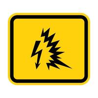 Arc Flash Symbol Sign Isolate On White Background,Vector Illustration EPS.10 vector