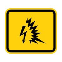 Arc Flash Symbol Sign Isolate On White Background,Vector Illustration EPS.10 vector