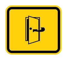 Mantenga la puerta cerrada símbolo signo aislado sobre fondo blanco, ilustración vectorial eps.10