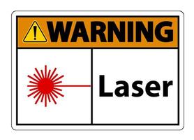 Warning Laser Symbol Sign Symbol Sign Isolate on transparent Background,Vector Illustration vector