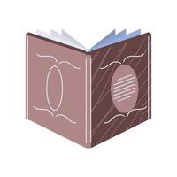 book learning and reading cartoon icon isolated style vector