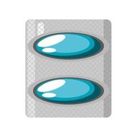 capsule pills medicine vector