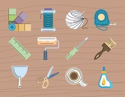 DIY tools set vector