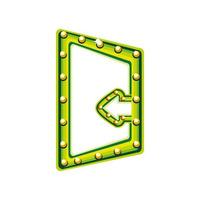 lights board frame vector