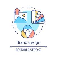 Brand design concept icon vector