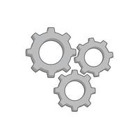 Gear Icon vector Line on white background image for web, presentation, logo, Icon Symbol.