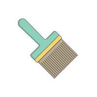 Brush Icon vector Line on white background image for web, presentation, logo, Icon Symbol.