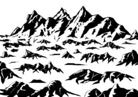 mountain background vector