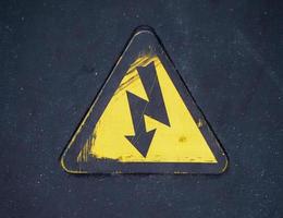 Electrocution warning sign photo