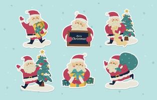 Santa Label Collection vector