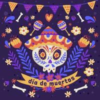 dia de los muertos antecedentes vector