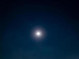 moon and stars in the space photo