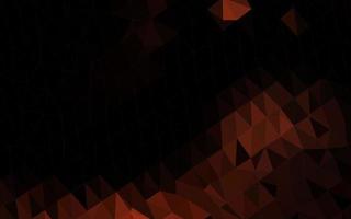 Dark Red vector polygon abstract backdrop.