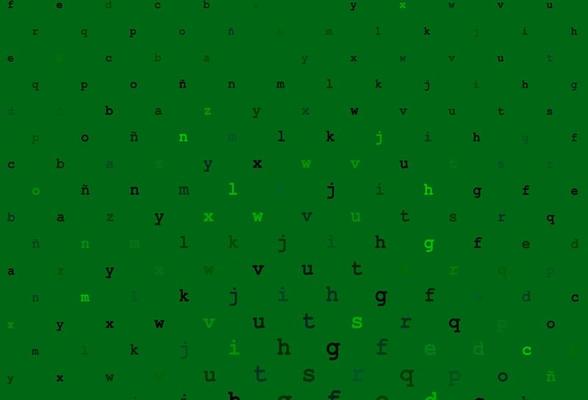 Diseno De Vector Verde Oscuro Con Alfabeto Latino Vector En Vecteezy