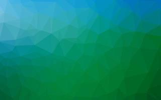 Light Blue, Green vector shining triangular background.