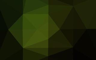 Dark Green vector abstract polygonal cover.