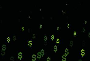 Light Green vector template with Dollar.