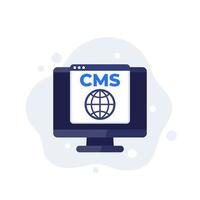 CMS icon, Content management system, vector art