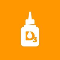 d3 vitamin dropper vector icon