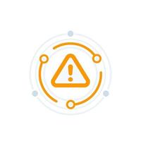 Warning alert vector icon