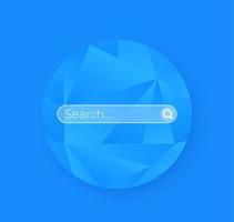 Search bar page, vector ui