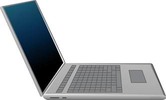 Laptop computer isolated on white background vector