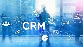 Business Customer CRM Management Analysis Service Concept. Relationship Management. photo