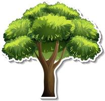 Tree sticker on white background vector