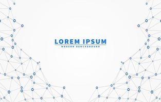 low poly digital network mesh lines background vector