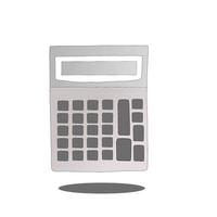 a calculator vector image on a white background