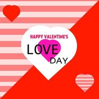 Happy valentine love day vector