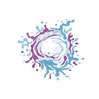 water splash color vector illustration