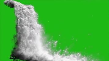 río agua gota efectos fx pantalla verde video