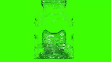 Water splash green screen free video footage
